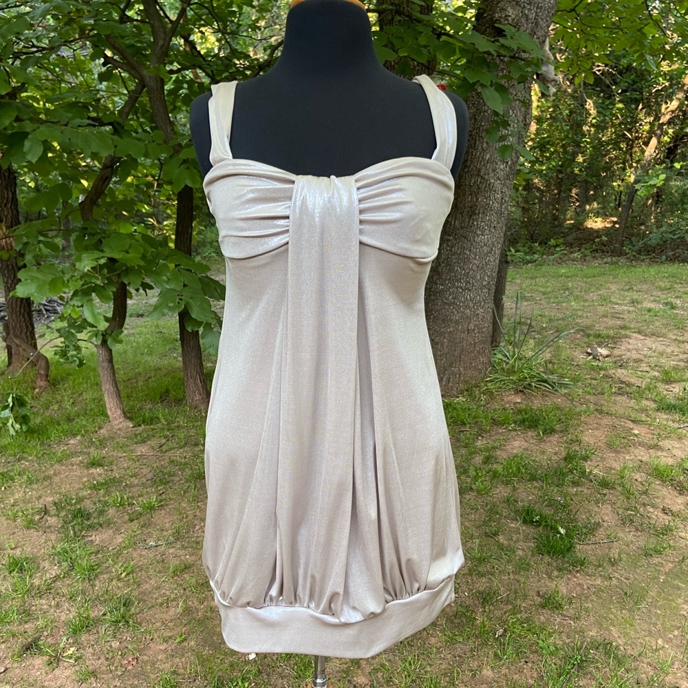 B Darlin champagne dress